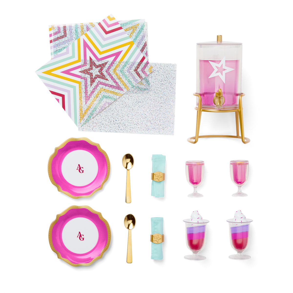 Kitchen Table for Two Set for 18-inch Dolls