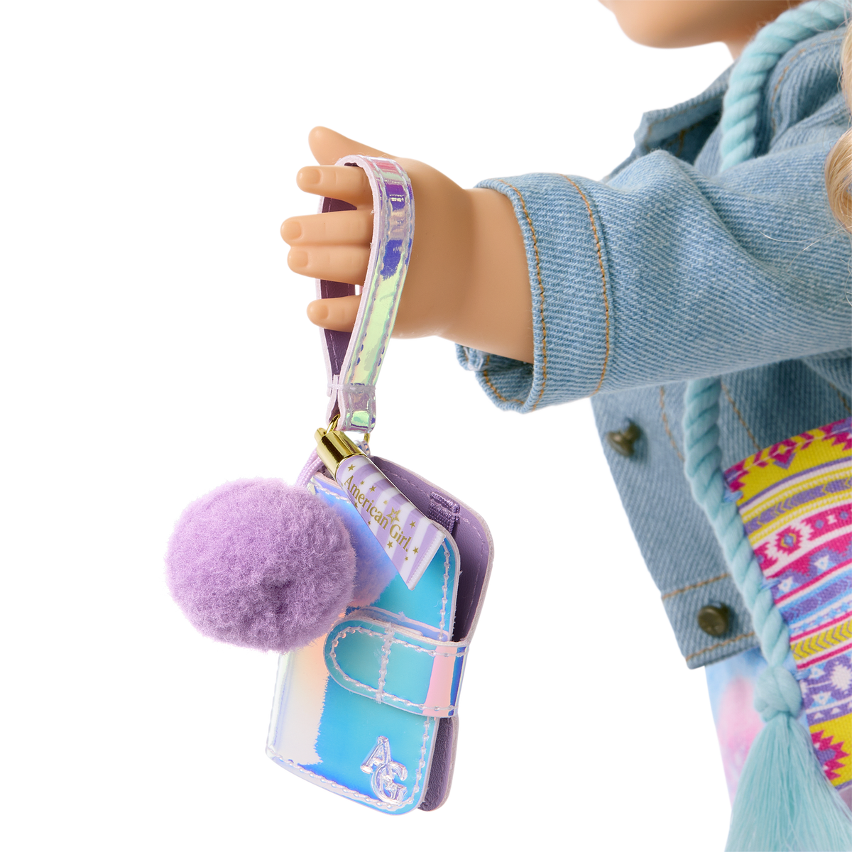 Purple Pom Phone & Accessories for 18-inch Dolls