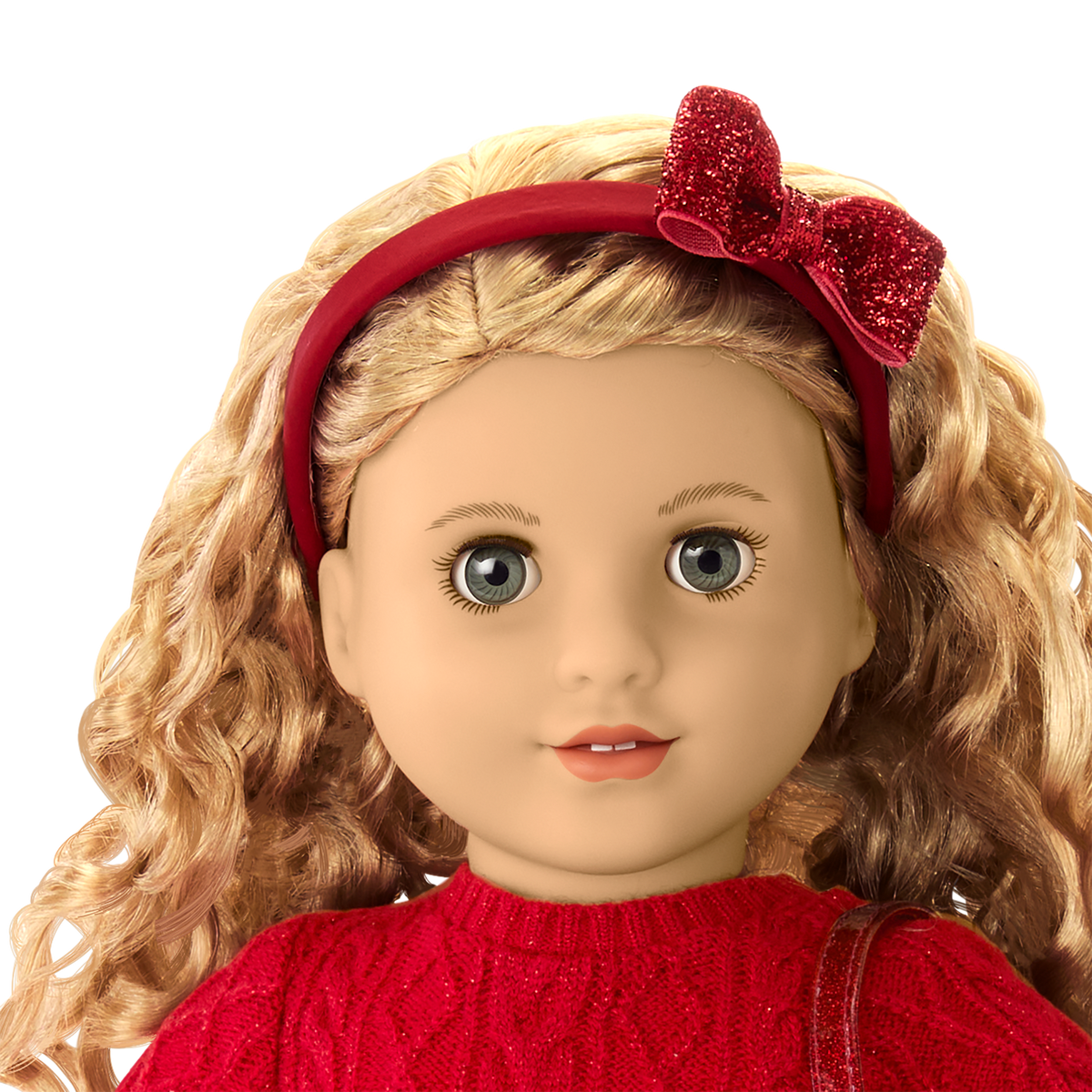 American Girl® x Something Navy Crimson Sparkle Sweater Dress for 18-inch Dolls
