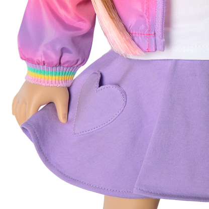 Summer’s™ Waggy Pup Tails™ Outfit for 18-inch Dolls (Girl of the Year™ 2025)