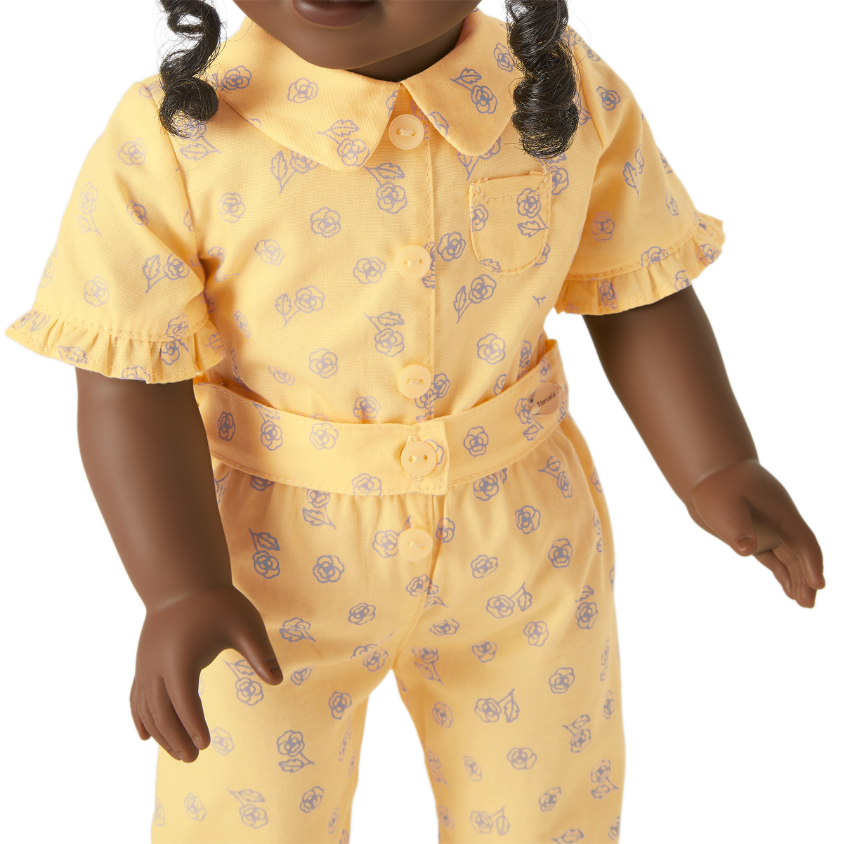 Claudie's™ Yellow Bloom Pajamas for 18-inch Dolls (Historical Characters)
