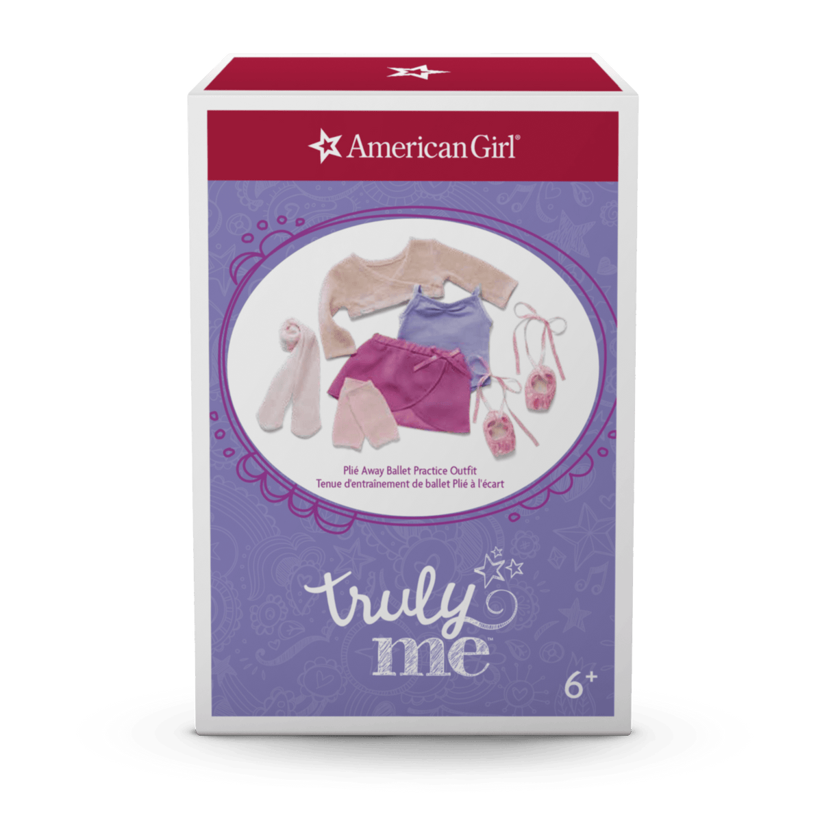 Plié Away Ballet Practice Outfit for 18-inch Dolls