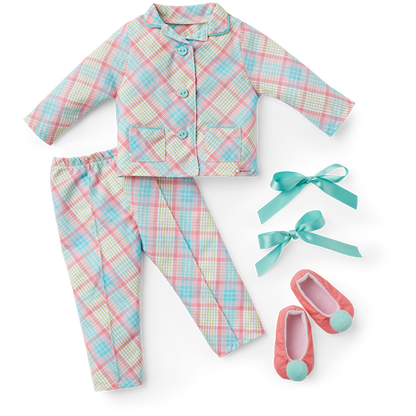 Melody’s™ Plaid Pajamas for 18-inch Dolls (Historical Characters)