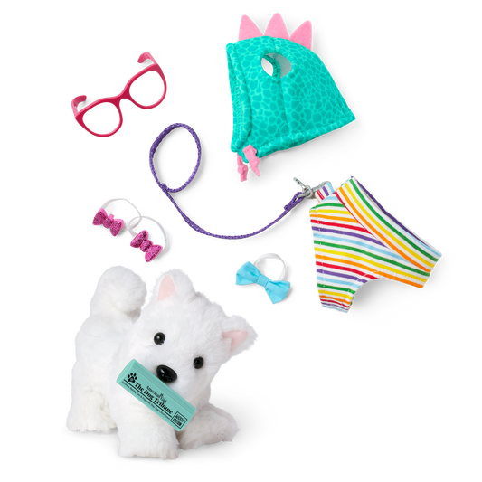 Coconut Chip™ Dog for 18-inch Dolls & Fancy Pet Fashion Accessories