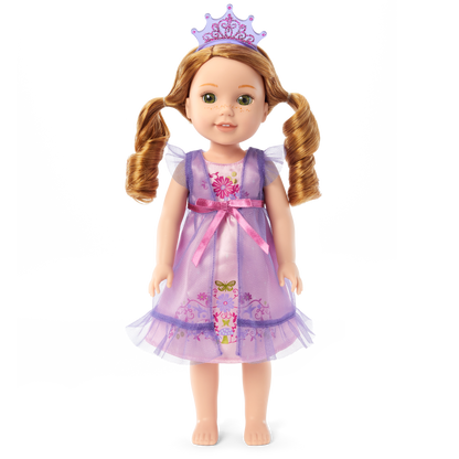 Royal Ruffles Nightie and Robe for Little Girls & WellieWishers™ Dolls