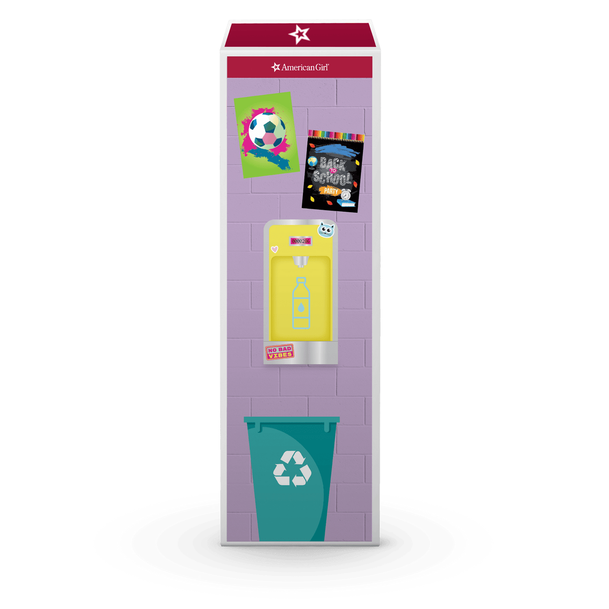 Colorful Cubbies Locker Set for 18-inch Dolls