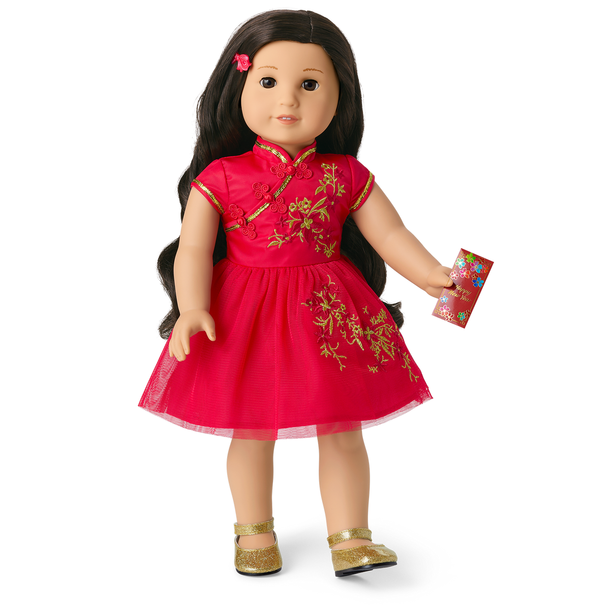Lunar New Year's Celebration Outfit for 18-inch Dolls