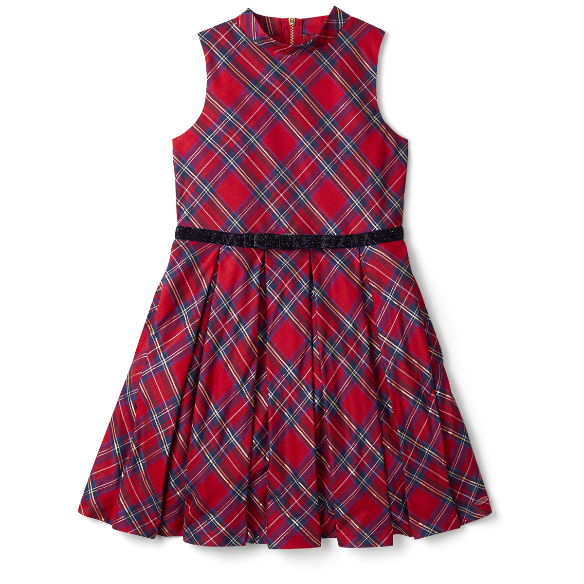 Pretty Plaid Christmas Dress for Girls