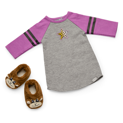 Nicki’s™ Skater Dreams Sleep Shirt for 18-inch Dolls (Historical Characters)