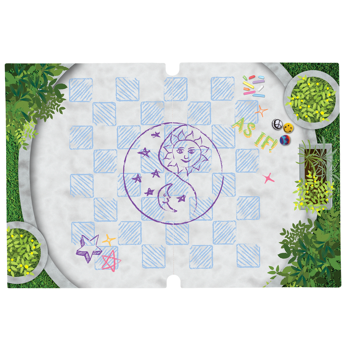 Isabel™ & Nicki's™ 2-in-1 Tennis Court & Skate Spot for 18-inch Dolls (Historical Characters)