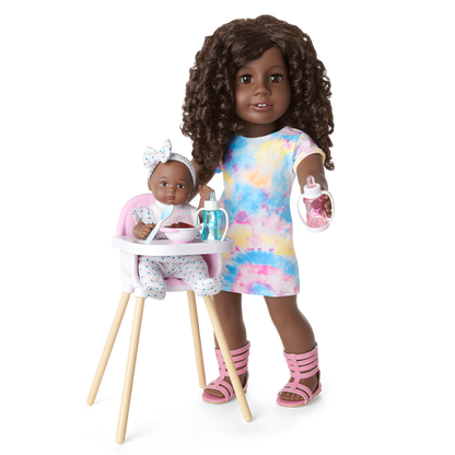 Little Bitty Baby™ Layette & High Chair Set for 7.75-inch Dolls