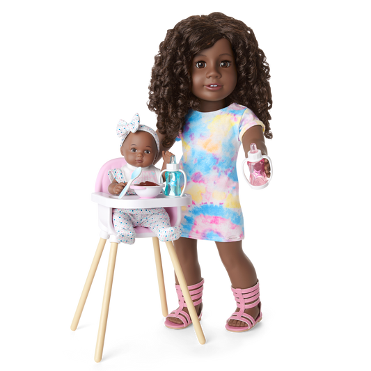 Little Bitty Baby™ Layette & High Chair Set for 7.75-inch Dolls
