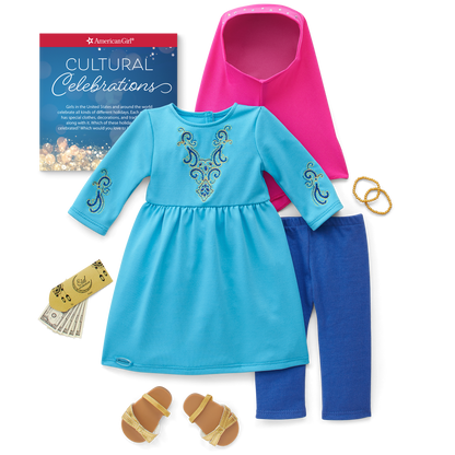 Eid al-Fitr Celebration Outfit for 18-inch Dolls