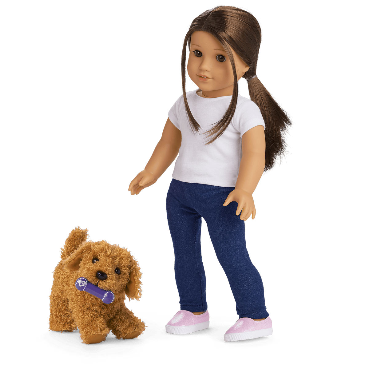 Daffodil Doodle™ Dog for 18-inch Dolls & Fancy Pet Fashion Accessories