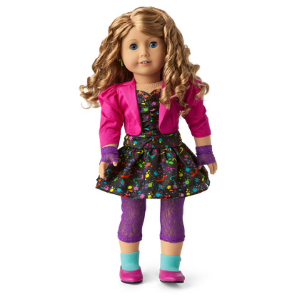 Courtney's™ Splatter Print Dress for 18-inch Dolls (Historical Characters)