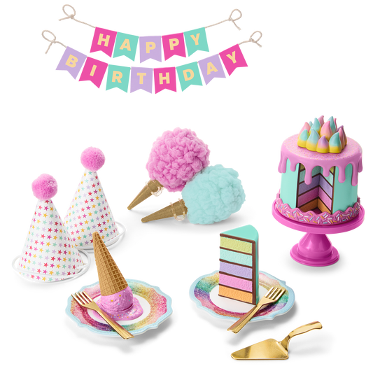 Extra Sweet Birthday Party Set for 18-inch Dolls
