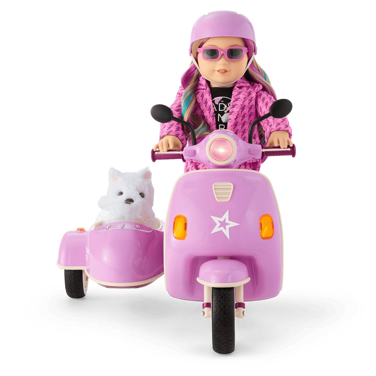Hit the Road Scooter & Sidecar for 18-inch Dolls