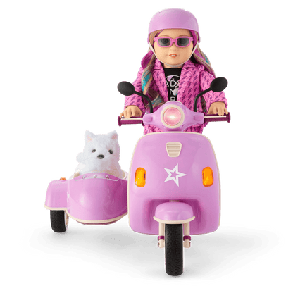 Hit the Road Scooter & Sidecar for 18-inch Dolls
