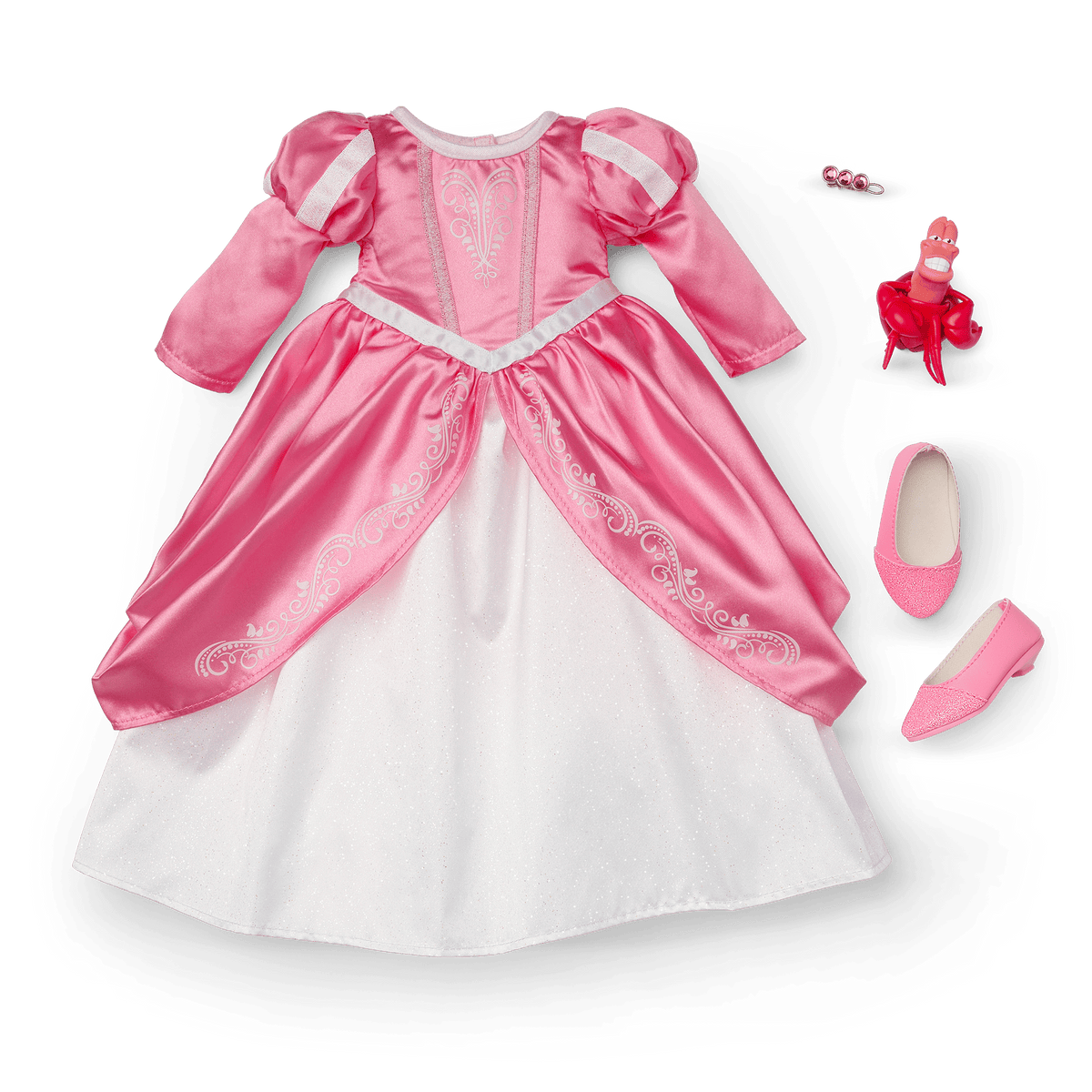 American Girl® Disney Princess Ariel Castle Ball Gown, Sebastian & Accessories for 18-inch Dolls
