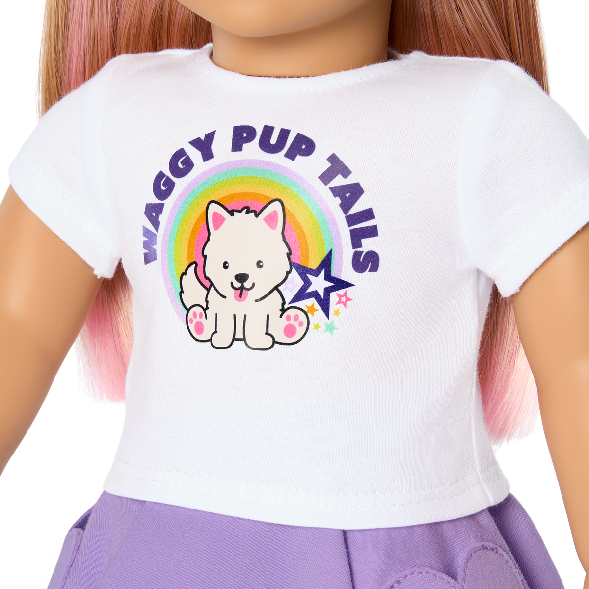 Summer’s™ Waggy Pup Tails™ Outfit for 18-inch Dolls (Girl of the Year™ 2025)