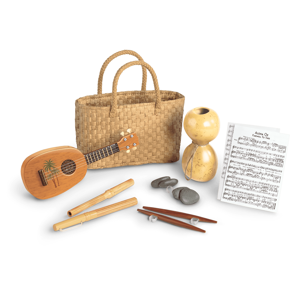 Nanea's Hula Implements for 18-inch Dolls (Historical Characters)