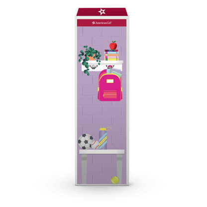 Colorful Cubbies Locker Set for 18-inch Dolls