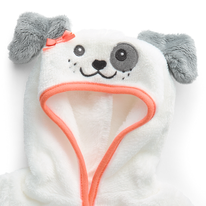 Comfy Puppy Robe Set for Girls & 18-inch Dolls