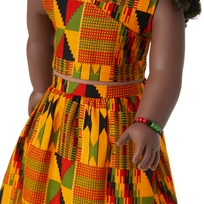 Kwanzaa Celebration Outfit for 18-inch Dolls