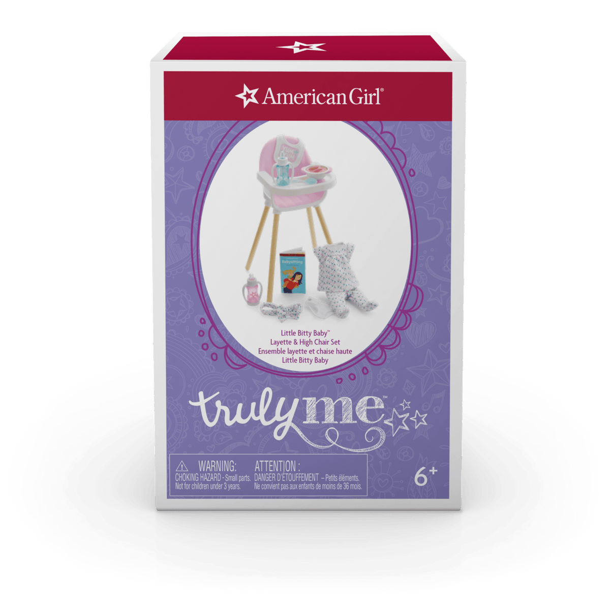 Little Bitty Baby™ Layette & High Chair Set for 7.75-inch Dolls