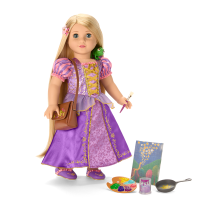 American Girl® Disney Princess Rapunzel Painting Accessories & Pascal for 18-inch Dolls