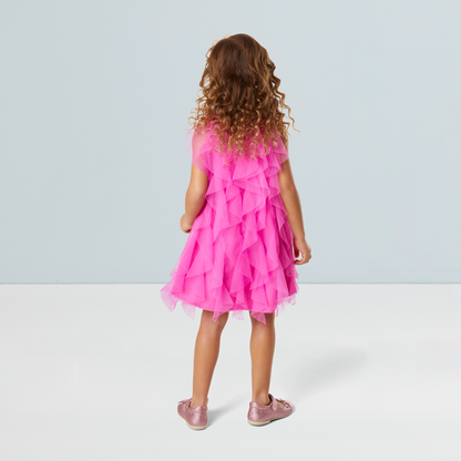 Party-Pink Birthday Dress for Little Girls (Bitty Baby®)