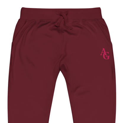 American Girl® Burgundy Fleece Sweatpants for Adults
