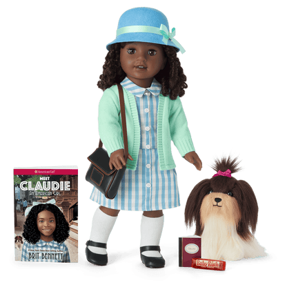 Claudie Wells™ 18-inch Doll, Book, Accessories & Dog (Historical Characters)