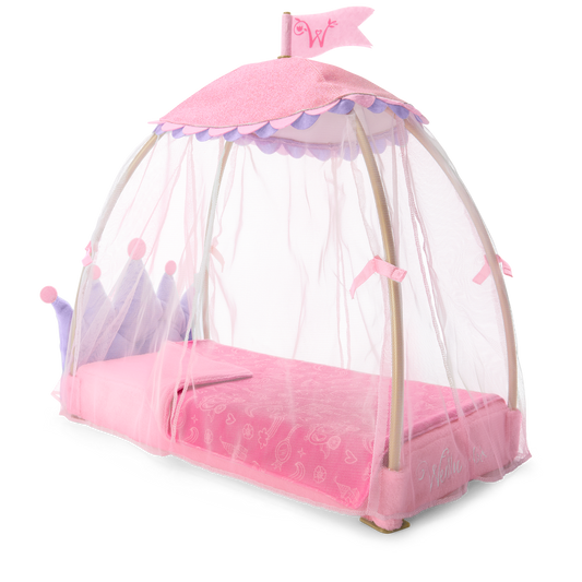 Royal Canopy Bed for WellieWishers™ Dolls