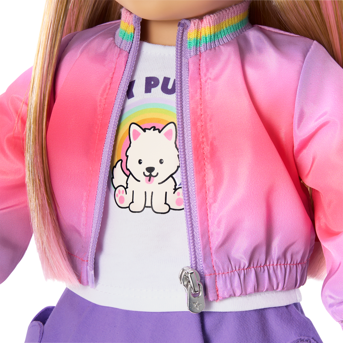 Summer’s™ Waggy Pup Tails™ Outfit for 18-inch Dolls (Girl of the Year™ 2025)