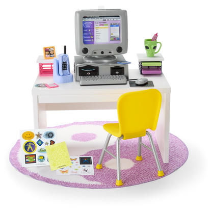 Isabel™ & Nicki’s™ Computer & Desk Set for 18-inch Dolls (Historical Characters)