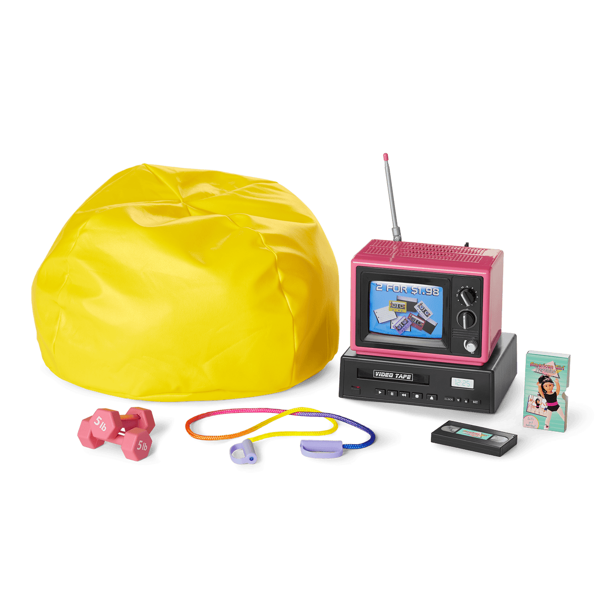 Courtney‘s™ TV & Fitness Accessories for 18-inch Dolls (Historical Characters)