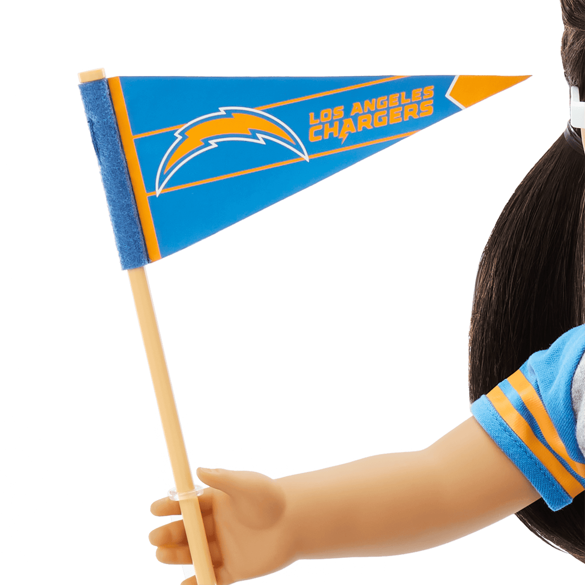 American Girl® x NFL Los Angeles Chargers Fan Outfit & Accessories for 18-inch Dolls