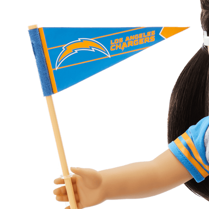 American Girl® x NFL Los Angeles Chargers Fan Outfit & Accessories for 18-inch Dolls