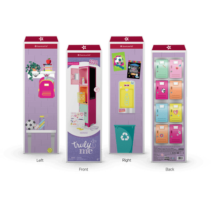 Colorful Cubbies Locker Set for 18-inch Dolls
