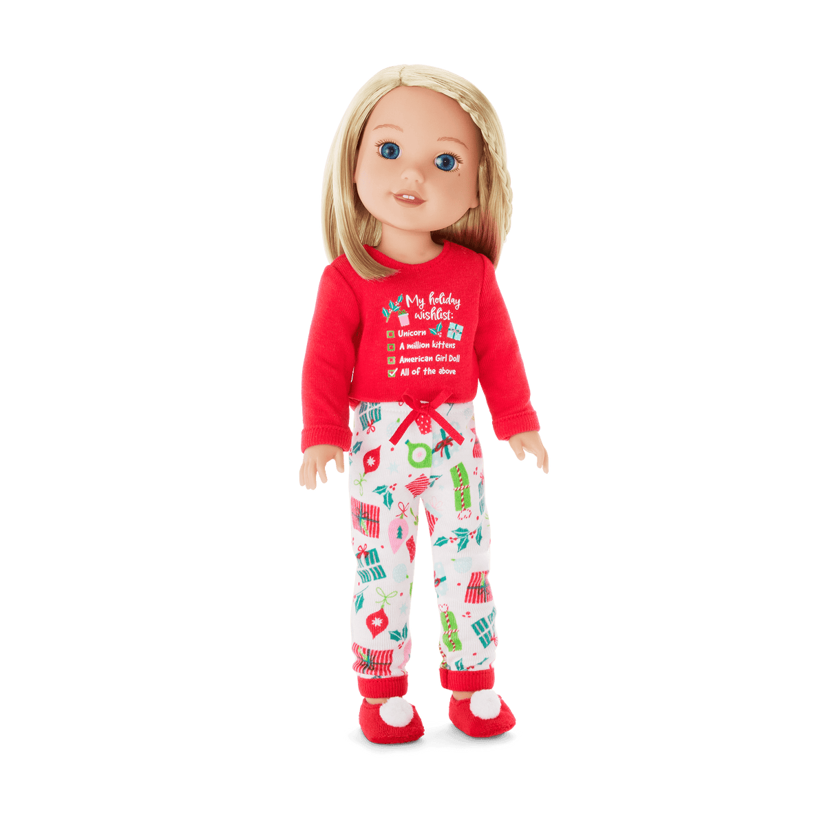 Holiday Wish List PJs for WellieWishers™ Dolls